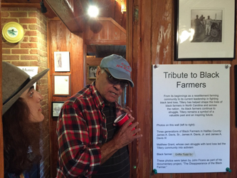 Gary Grant explaining history to students