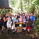 group photo of students in Ecuador