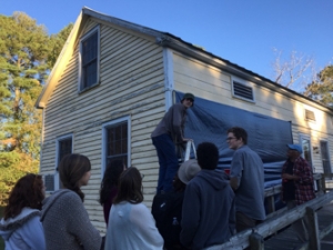 students at the Tillery History House